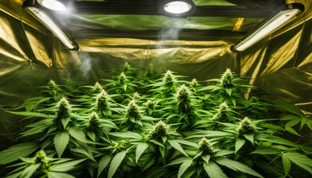 Circulação de ar e filtragem na estufa de cultivo indoor