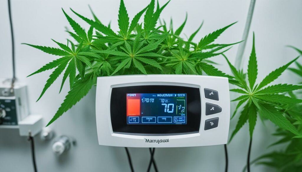 Controle de temperatura e umidade no cultivo de marijuana