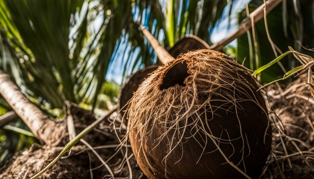 Correção do bloqueio de nutrientes em coco