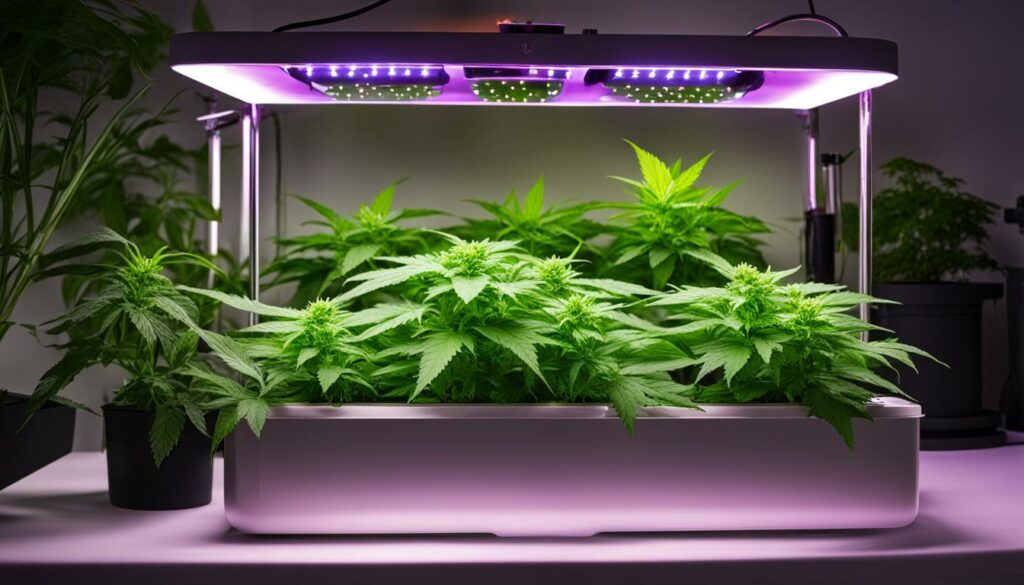 Cultivo hidropônico em Marijuana Grow Box