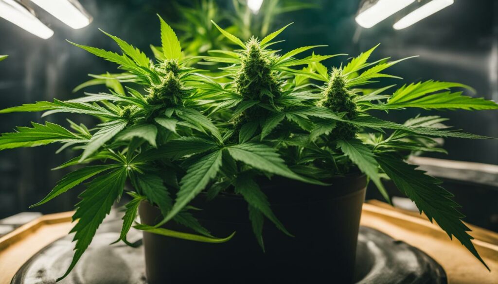 Estágio vegetativo da cannabis