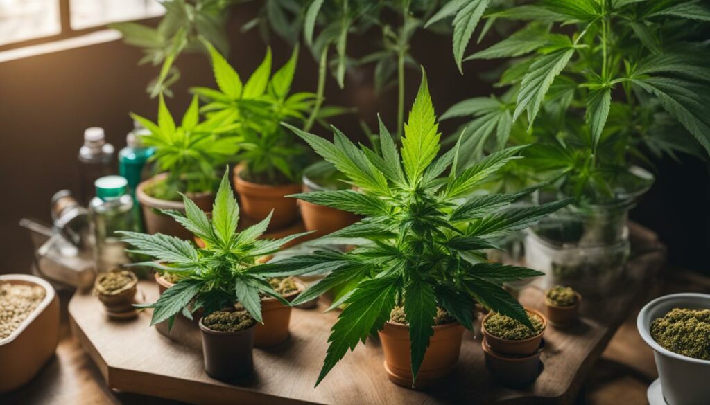Fertilizantes químicos sintéticos para plantas de marijuana