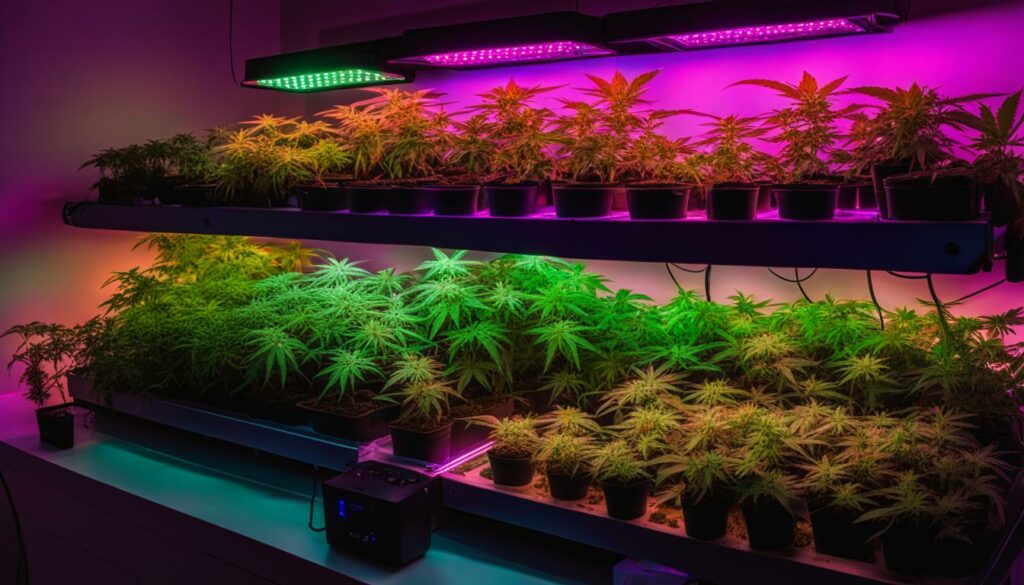 Iluminação para o cultivo de cannabis