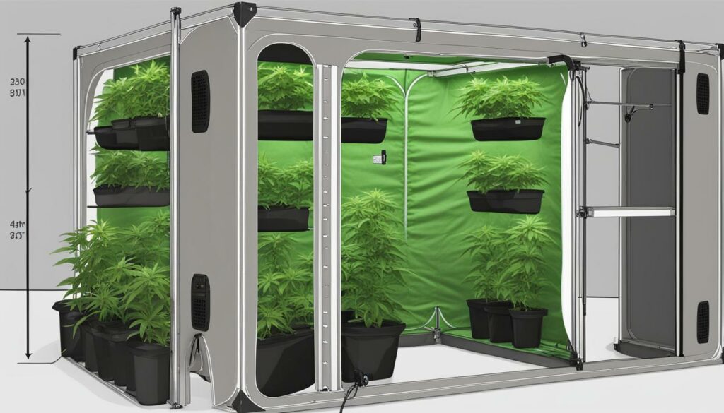 Melhor Tamanho de Grow Tent para 4 Plantas de Maconha