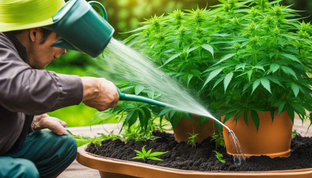 Nutrição e rega de maconha outdoor