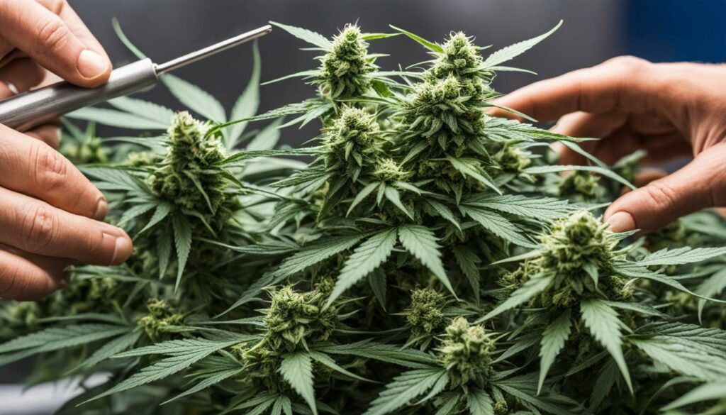 Preparação e processamento das Strains for High Yield para comestíveis de cannabis