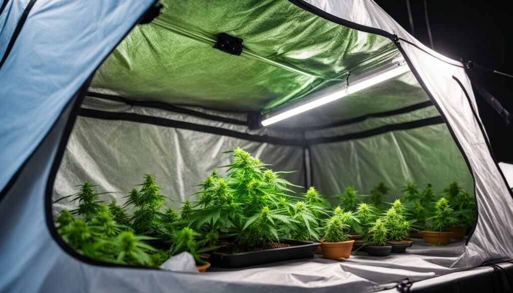 Produtos anti-odor para grow tents de maconha