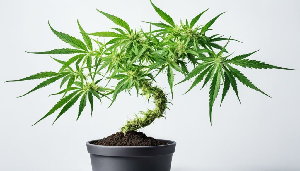 Treinamento de plantas de maconha de alto estresse