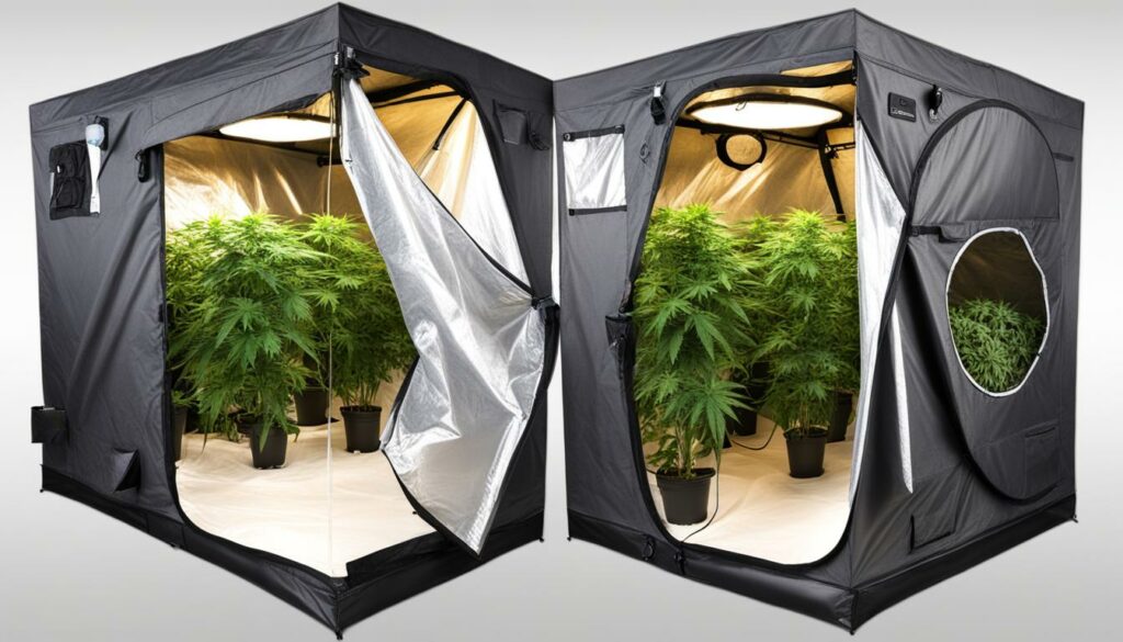 circulação de ar em grow tent