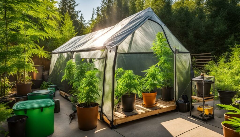 cultivo de cannabis em ambientes externos