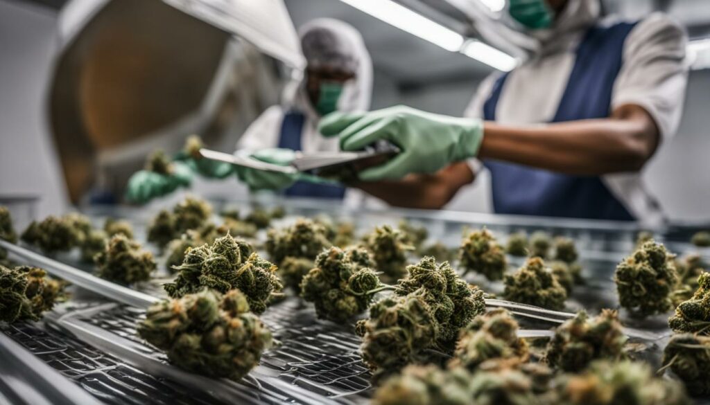 melhores práticas para colher e curar a maconha