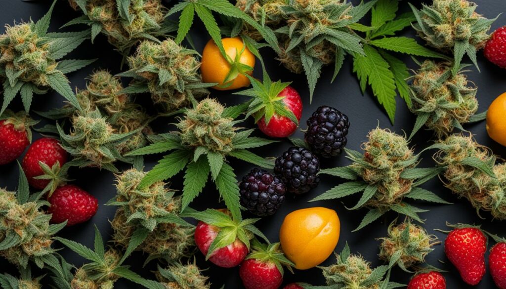 tipos de cepas frutadas de maconha Indica